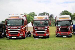 Whitchurch in Shropshire in the UK on 1 June 2024. A view of a Truck at a Truck show photo