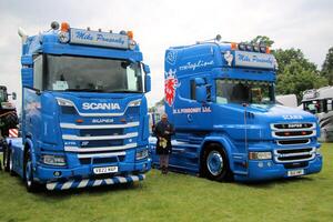Whitchurch in Shropshire in the UK on 1 June 2024. A view of a Truck in a truck show photo