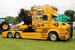 Whitchurch in Shropshire in the UK on 1 June 2024. A view of a Truck in a truck show photo