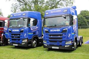 Whitchurch in Shropshire in the UK on 1 June 2024. A view of a Truck in a truck show photo
