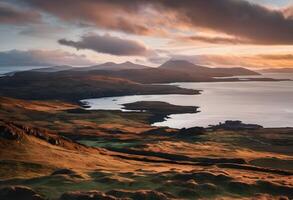 A view of the Island of Mull in Scotland photo