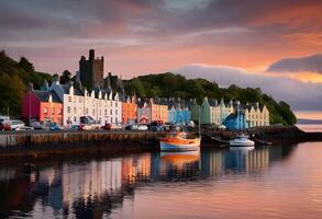 A view of the Island of Mull in Scotland photo