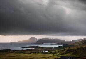 A view of the Island of Mull in Scotland photo