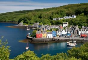 A view of the Island of Mull in Scotland photo