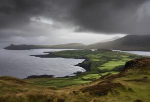 A view of the Island of Mull in Scotland photo