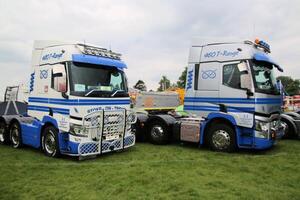 Whitchurch in Shropshire in the UK on 1 June 2024. A view of a Truck at a Truck show photo