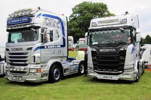 Whitchurch in Shropshire in the UK on 1 June 2024. A view of a Truck at a Truck show photo