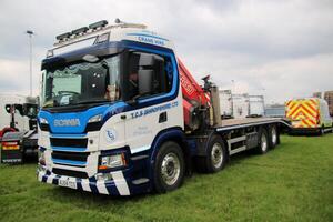 Whitchurch in Shropshire in the UK on 1 June 2024. A view of a Truck at a Truck show photo