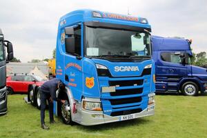 Whitchurch in Shropshire in the UK on 1 June 2024. A view of a Truck at a Truck show photo