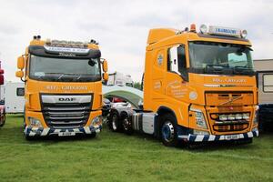 Whitchurch in Shropshire in the UK on 1 June 2024. A view of a Truck at a Truck show photo