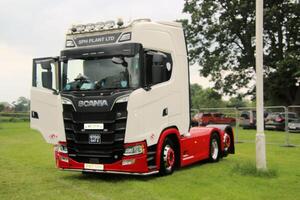 Whitchurch in Shropshire in the UK on 1 June 2024. A view of a Truck at a Truck show photo