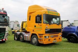 Whitchurch in Shropshire in the UK on 1 June 2024. A view of a Truck at a Truck show photo