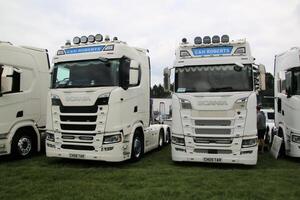 Whitchurch in Shropshire in the UK on 1 June 2024. A view of a Truck at a Truck show photo