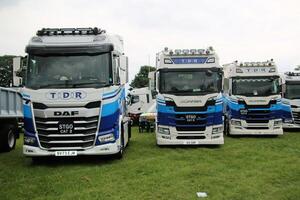 Whitchurch in Shropshire in the UK on 1 June 2024. A view of a Truck at a Truck show photo