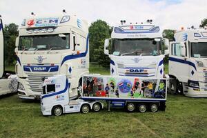 Whitchurch in Shropshire in the UK on 1 June 2024. A view of a Truck at a Truck show photo