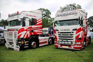Whitchurch in Shropshire in the UK on 1 June 2024. A view of a Truck at a Truck show photo