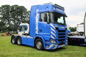 Whitchurch in Shropshire in the UK on 1 June 2024. A view of a Truck at a Truck show photo