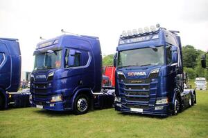 Whitchurch in Shropshire in the UK on 1 June 2024. A view of a Truck at a Truck show photo
