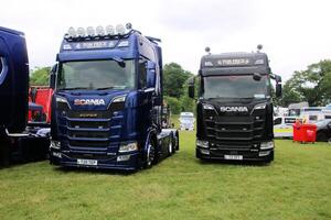 Whitchurch in Shropshire in the UK on 1 June 2024. A view of a Truck at a Truck show photo