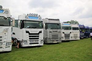 Whitchurch in Shropshire in the UK on 1 June 2024. A view of a Truck at a Truck show photo