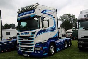 Whitchurch in Shropshire in the UK on 1 June 2024. A view of a Truck at a Truck show photo