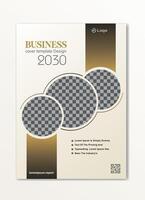 Corporate Annual Report Design Template. Book cover, Magazine, Poster, Business Presentation, Corporate Presentation, Portfolio, flyer, and banner, layout modern with A4 size vector