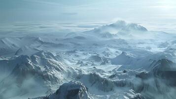 A large natural setting with a mountain range covers. photo