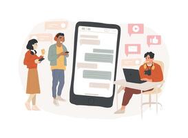 Millennials isolated concept illustration. vector