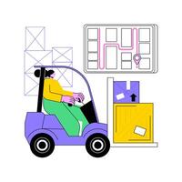Navigation system isolated cartoon illustrations. vector