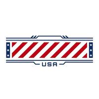 simple shirt design of america flag vector