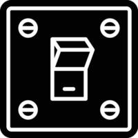 Light Switch Glyph Icon Design vector