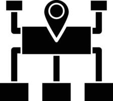 Sitemap Glyph Icon Design vector