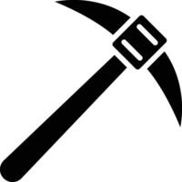 Pickaxe Glyph Icon Design vector