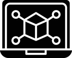 Simulation Glyph Icon Design vector