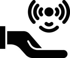 telekinesis Glyph Icon Design vector