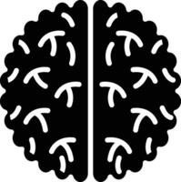 Brain Glyph Icon Design vector