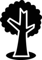 Tree Glyph Icon Design vector