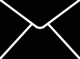 Envelope Glyph Icon Design vector