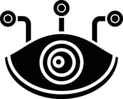 Bionic Glyph Icon Design vector