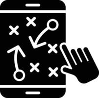 Algorithm Update Glyph Icon Design vector