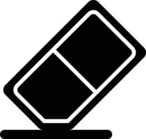 Eraser Glyph Icon Design vector