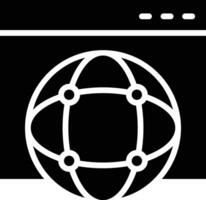 Globalization Glyph Icon Design vector