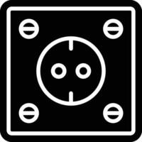 Socket Glyph Icon Design vector