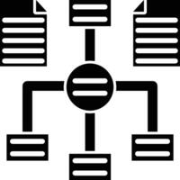 Algorithm Glyph Icon Design vector
