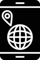 Local Ranking Glyph Icon Design vector