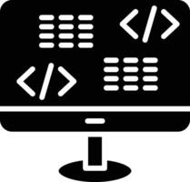Web Development Glyph Icon Design vector