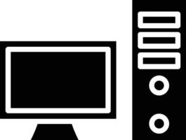 Computer Glyph Icon Design vector