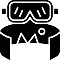 Virtual Tour Glyph Icon Design vector