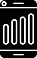 Network Signal Glyph Icon Design vector