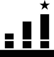 Ranking Factor Glyph Icon Design vector
